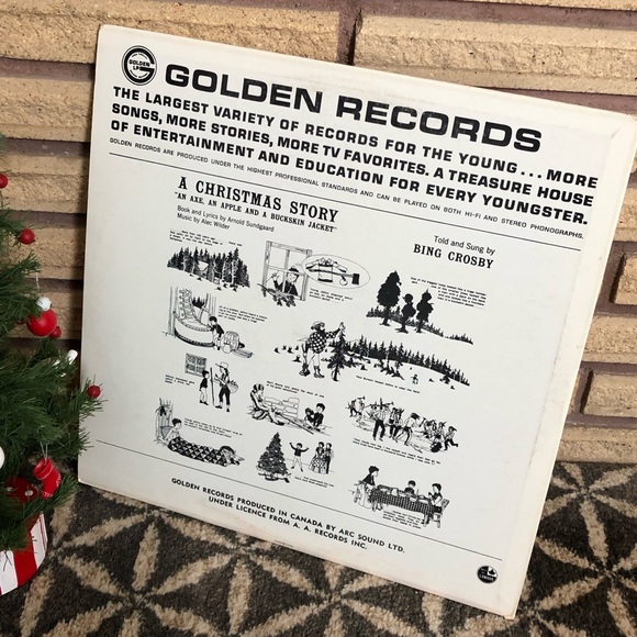 70's "How Lovely is Christmas" Record - Christmas Folk Tale Album - Bing Crosby - Picture 2 of 7